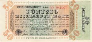 50 Milliarden Mark ro.117b RS